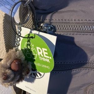 Kipling Keiko Golden Tan Nylon
Crossbody Bag + Monkey Key Chain
